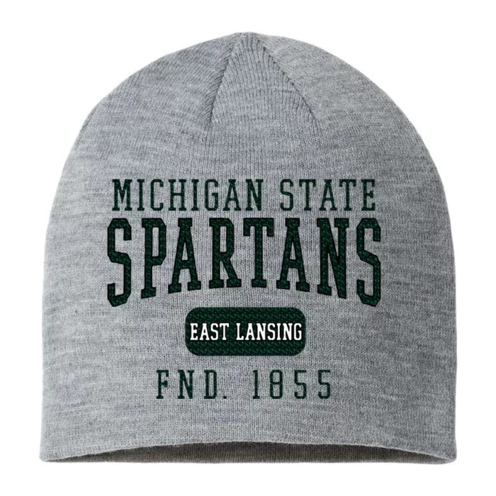 Michigan State Msu Spartans Founded Date 8 1/2in Sustainable Knit Beanie