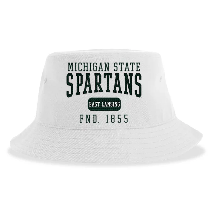 Michigan State Msu Spartans Founded Date Sustainable Bucket Hat