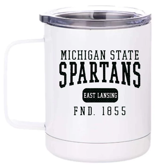 Michigan State Msu Spartans Founded Date Front & Back 12oz Stainless Steel Tumbler Cup