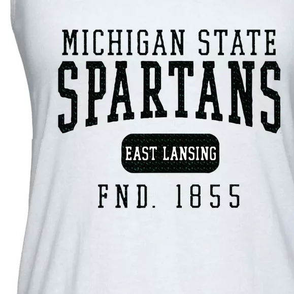 Michigan State Msu Spartans Founded Date Ladies Essential Flowy Tank