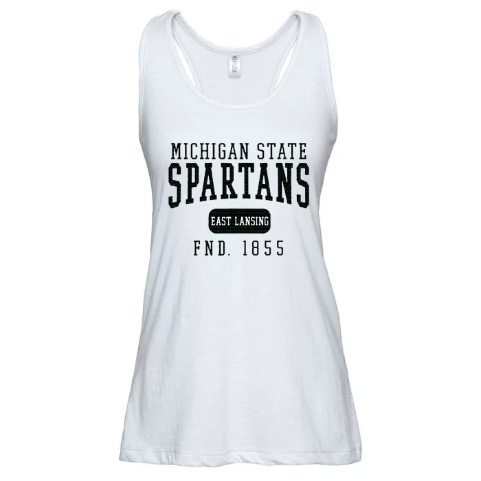 Michigan State Msu Spartans Founded Date Ladies Essential Flowy Tank