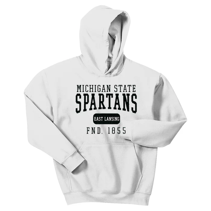 Michigan State Msu Spartans Founded Date Kids Hoodie