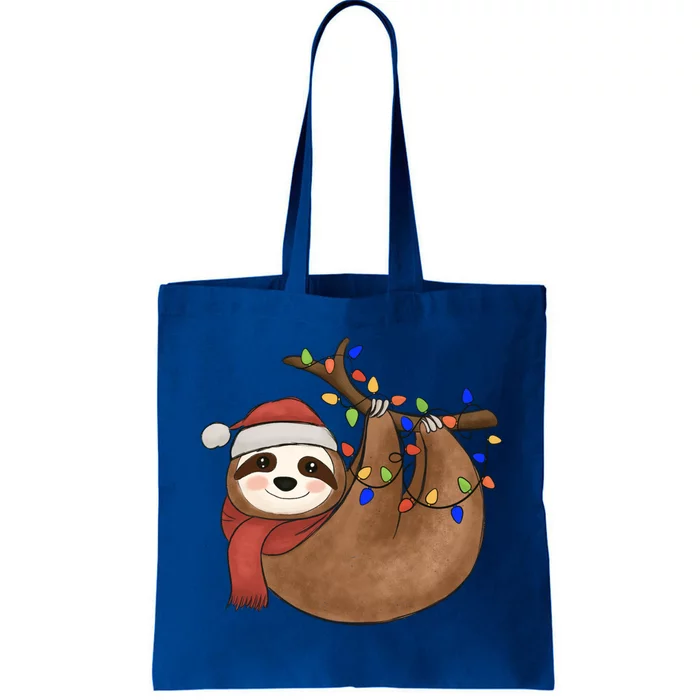 Merry Slothmas Meaningful Gift Sloth Lover Funny Christmas Costume Gift Tote Bag