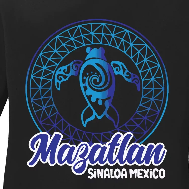 Mazatlan Sinaloa Mexico Souvenirs Baja California Turtles Ladies Long Sleeve Shirt