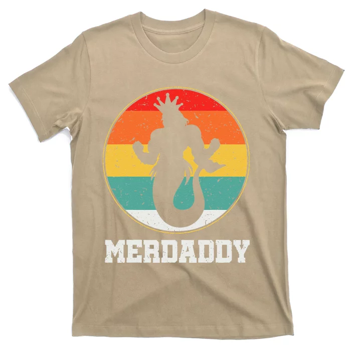 Merdaddy Security Merman Mermaid Daddy Fish Fathers Day T-Shirt