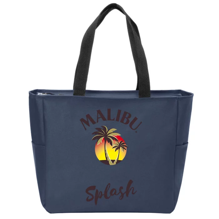 Malibu Splash Zip Tote Bag