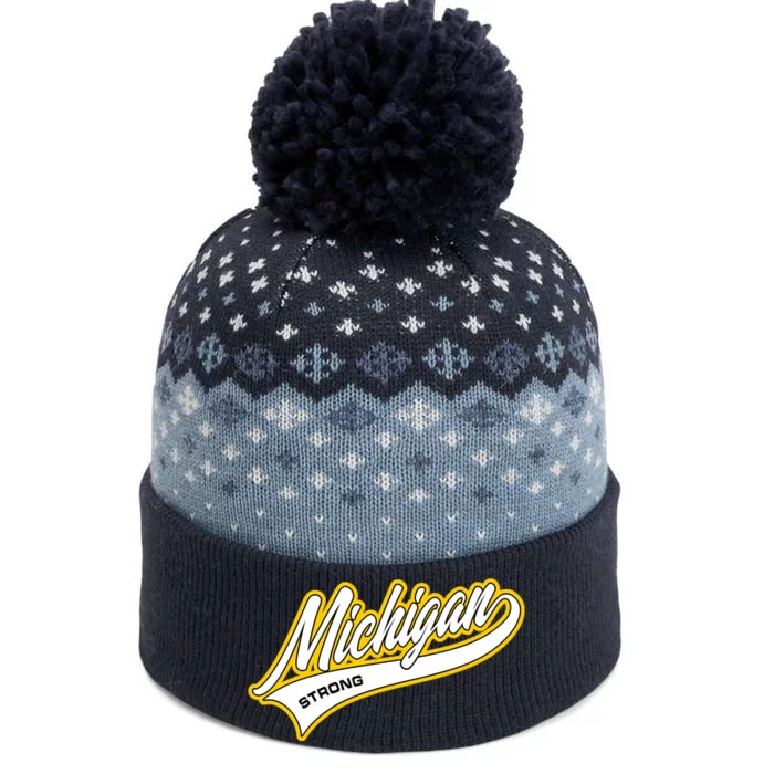 Michigan Strong The Baniff Cuffed Pom Beanie