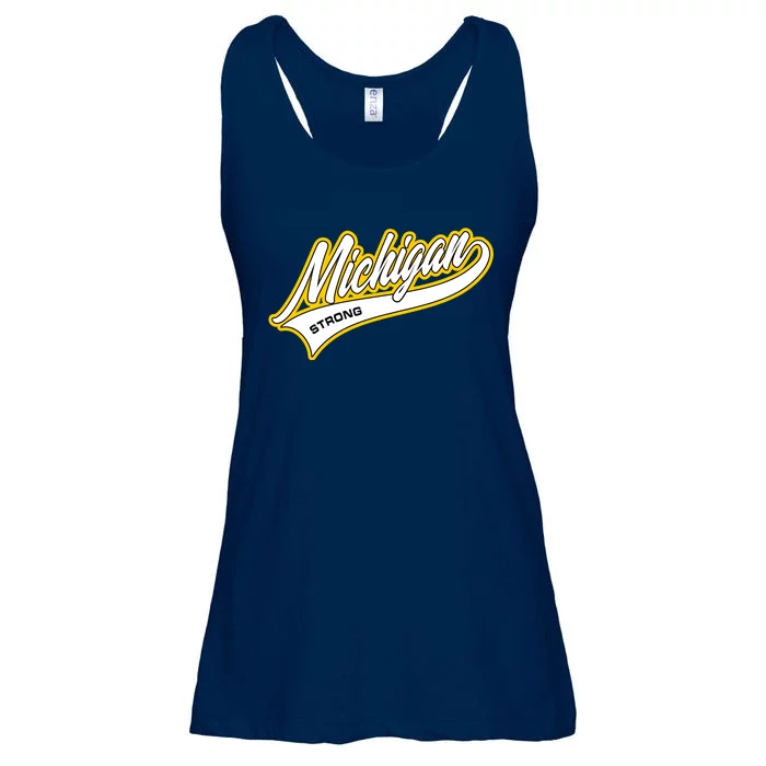 Michigan Strong Ladies Essential Flowy Tank