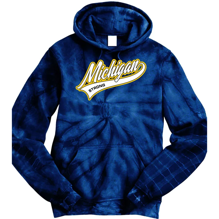 Michigan Strong Tie Dye Hoodie