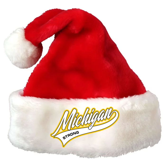 Michigan Strong Premium Christmas Santa Hat