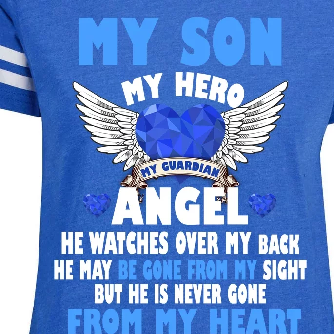 My Son My Hero My Angel Enza Ladies Jersey Football T-Shirt