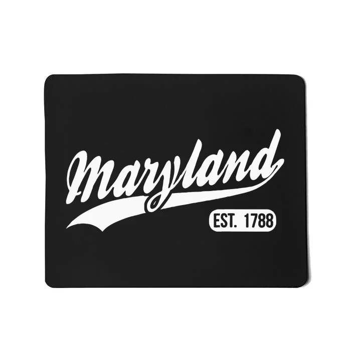 Maryland State Map Maryland Home Mousepad