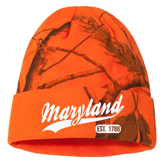 Maryland State Map Maryland Home Kati - 12in Camo Beanie