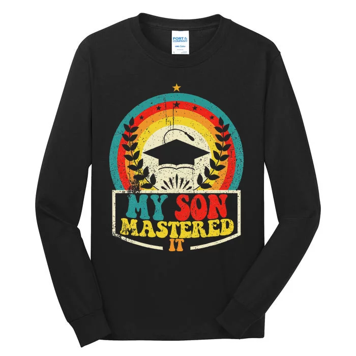 My Son Mastered It Class Of 2024 Vintage Masters Tall Long Sleeve T-Shirt