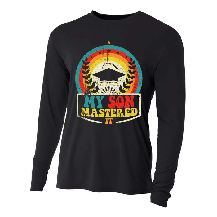 My Son Mastered It Class Of 2024 Vintage Masters Cooling Performance Long Sleeve Crew