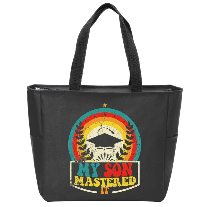 My Son Mastered It Class Of 2024 Vintage Masters Zip Tote Bag