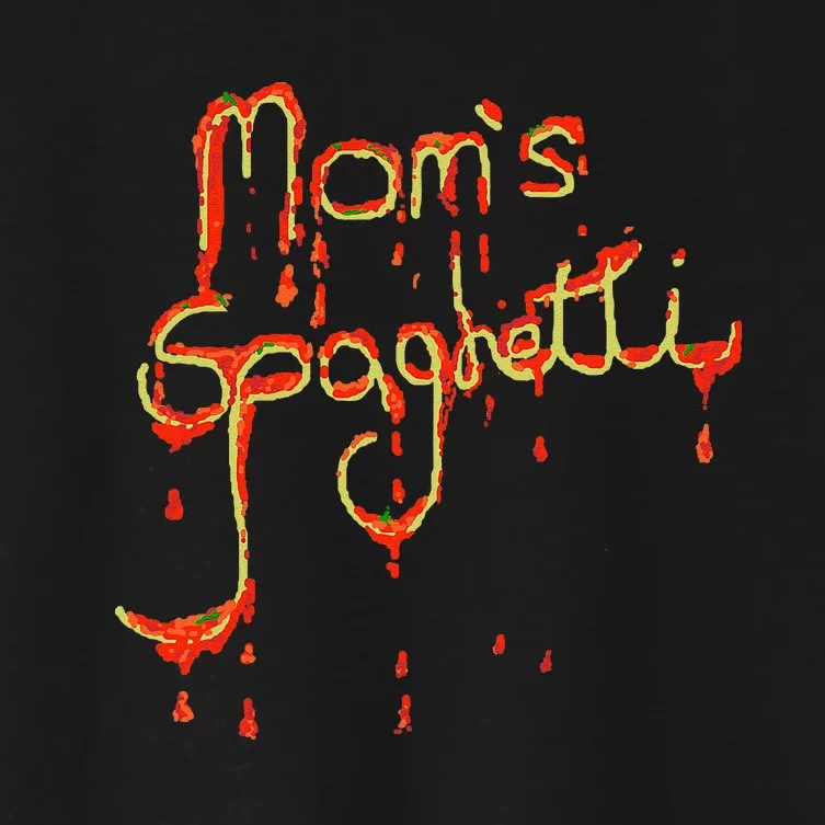 MomS Spaghetti Music Women's Crop Top Tee