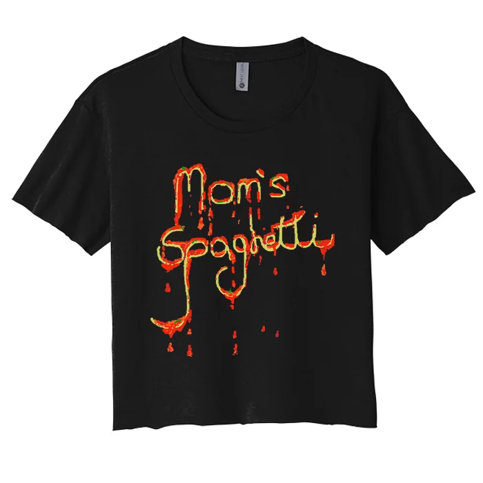 MomS Spaghetti Music Women's Crop Top Tee