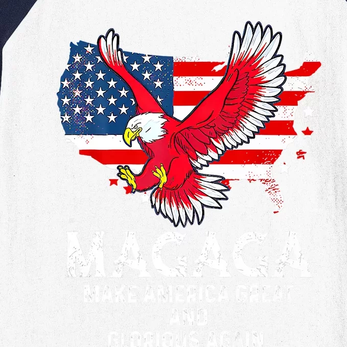 MAGAGA Shirt Make America Great And Glorious Again Trump President Baseball Sleeve Shirt