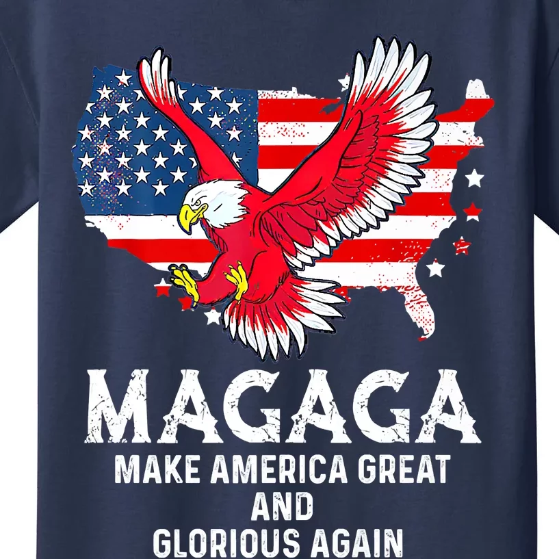 MAGAGA Shirt Make America Great And Glorious Again Trump President Kids T-Shirt