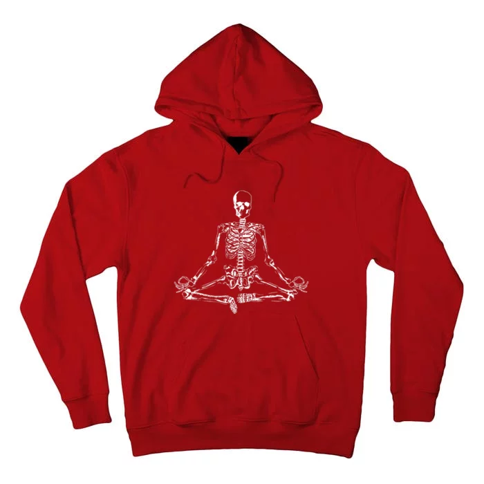 Meditating Skeleton Tall Hoodie