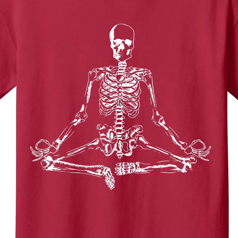 Meditating Skeleton Kids T-Shirt