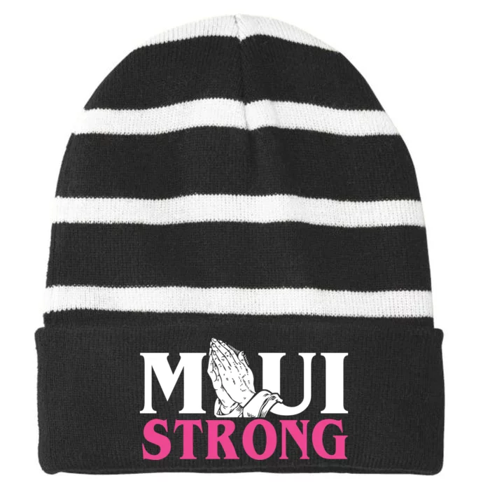 Maui Strong Striped Beanie with Solid Band