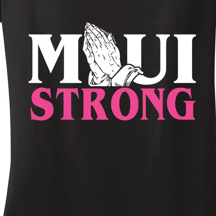 Maui Strong Women's V-Neck T-Shirt