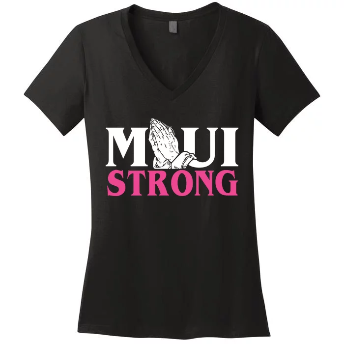 Maui Strong Women's V-Neck T-Shirt