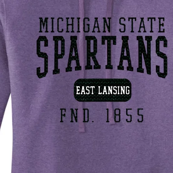 Michigan State Msu Spartans Founded Date Women's Pullover Hoodie