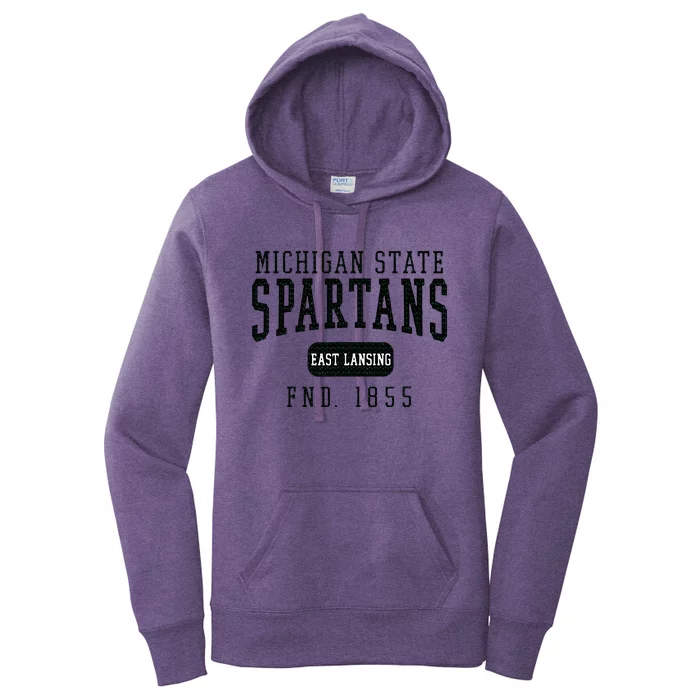 Michigan State Msu Spartans Founded Date Women's Pullover Hoodie