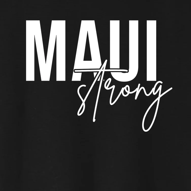 Maui Strong Women's Crop Top Tee