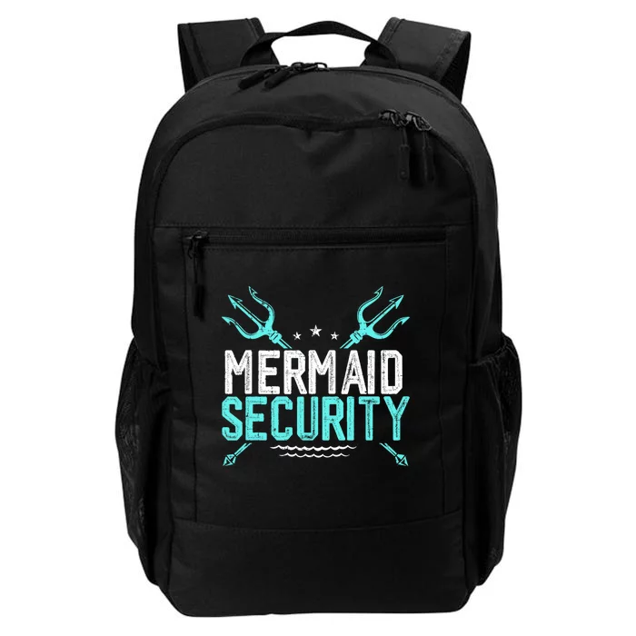 Mermaid Security Mermaid Dad Birthday Merdad Daily Commute Backpack