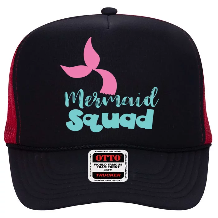 Mermaid Squad High Crown Mesh Trucker Hat