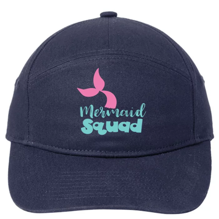 Mermaid Squad 7-Panel Snapback Hat