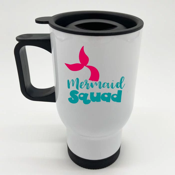 Mermaid Squad Front & Back Stainless Steel Travel Mug