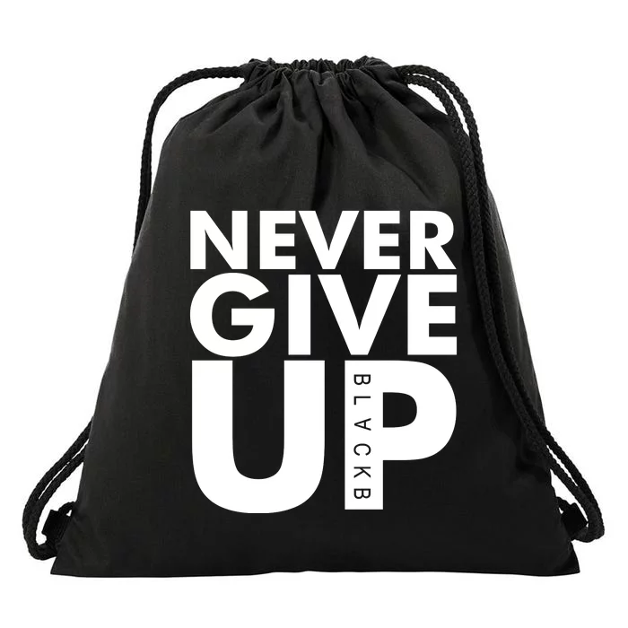 Mo Salah Never Give Up Drawstring Bag