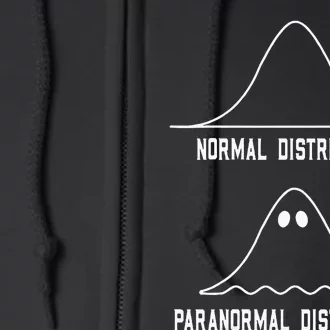 Math Statistics Normal Paranormal Distribution Teacher Full Zip Hoodie