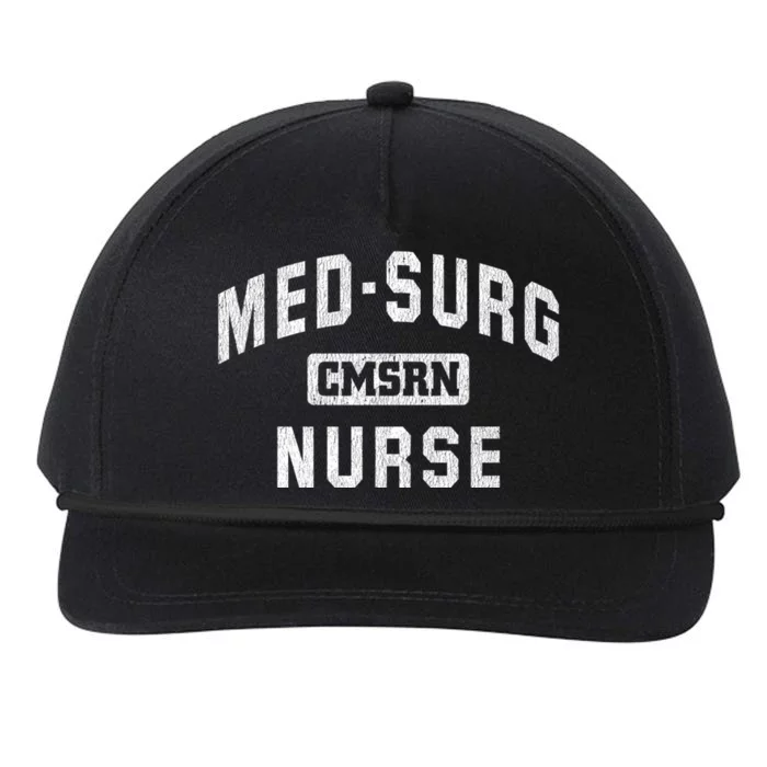 Medical Surgical Nursing Gift Cmsrn Med Surg Nurse Gift Snapback Five-Panel Rope Hat