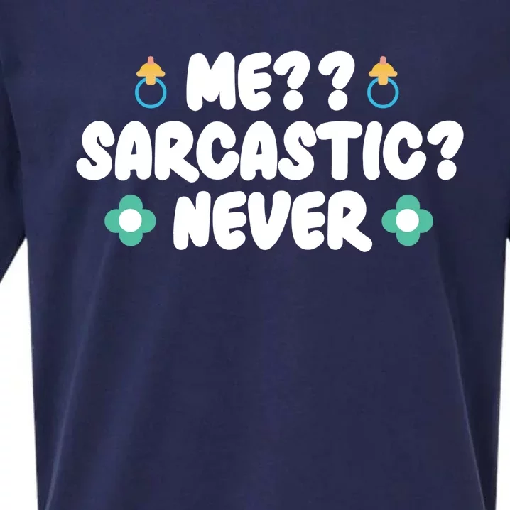 Me Sarcastic Never Sueded Cloud Jersey T-Shirt