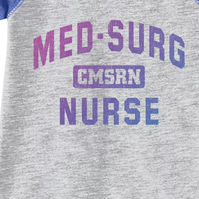 Medical Surgical Nursing Gift Cmsrn Med Surg Nurse Gift Infant Baby Jersey Bodysuit