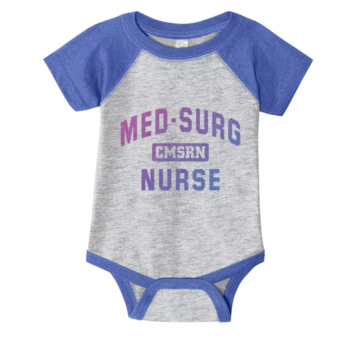 Medical Surgical Nursing Gift Cmsrn Med Surg Nurse Gift Infant Baby Jersey Bodysuit