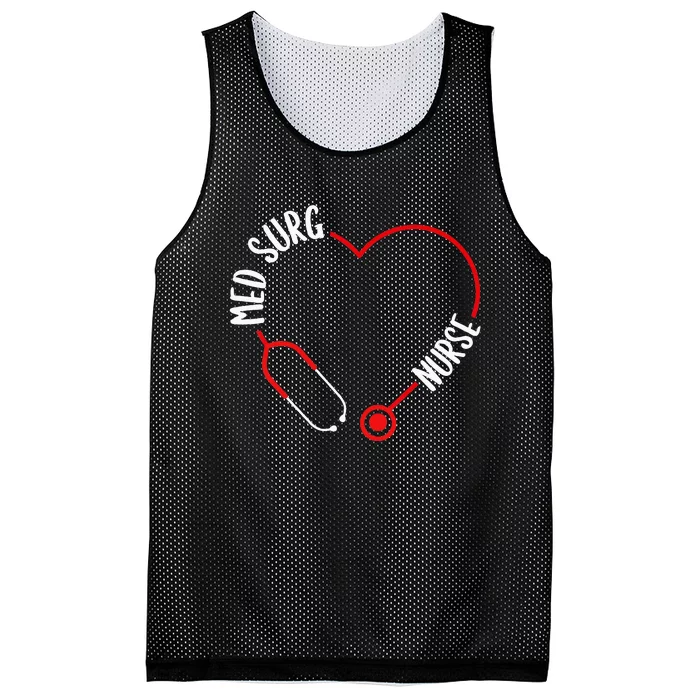 Med Surg Nurse Stethoscope Med Surg Nursing Essentials Mesh Reversible Basketball Jersey Tank