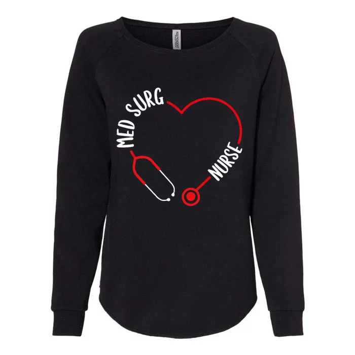 Med Surg Nurse Stethoscope Med Surg Nursing Essentials Womens California Wash Sweatshirt