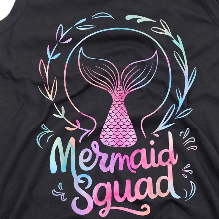 Mermaid Squad Of The Birthday Mermaid Tank Top