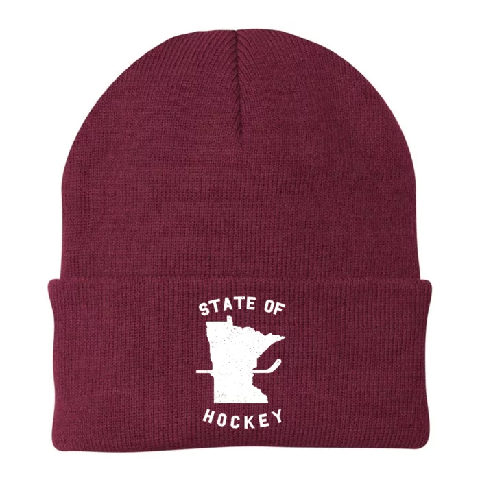 Minnesota State Of Hockey Knit Cap Winter Beanie