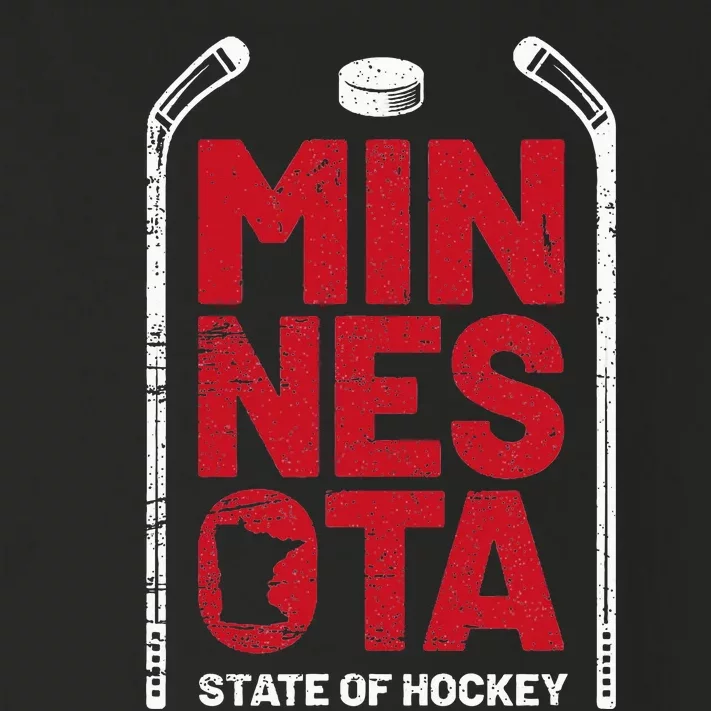 Minnesota State Of Hockey Mn State Map Toddler Long Sleeve Shirt