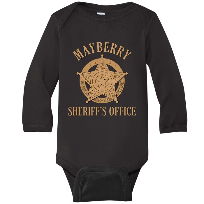 Mayberry SheriffS Office Classic Tv Baby Long Sleeve Bodysuit