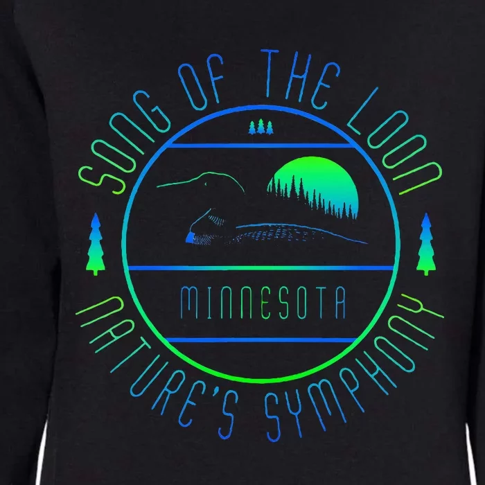 Minnesota Song Of The Loon Minnesota Loon Womens California Wash Sweatshirt