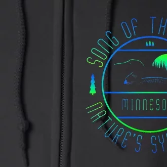 Minnesota Song Of The Loon Minnesota Loon Full Zip Hoodie